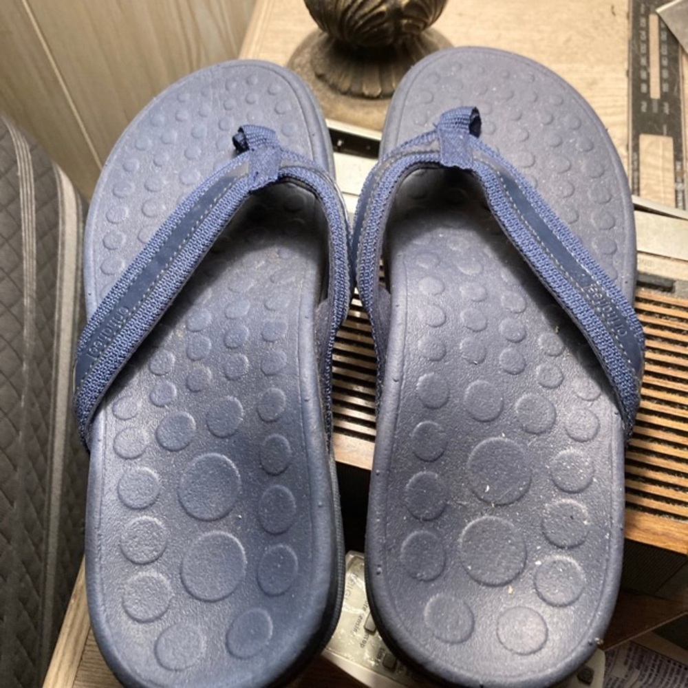 Navy Blue Orthaheel sandals / flip flops